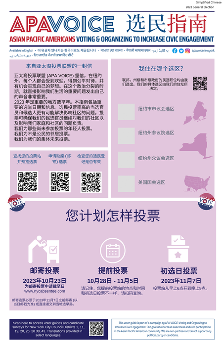 APAVOICE Voter Guide - Chinese