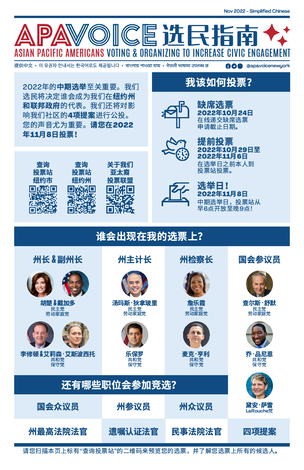 选民指南 Voter guide - Chinese